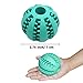 Idepet Dog Toy Ball, Nontoxic Bite Resistant Toy Ball for Pet Dogs Puppy Cat, Dog Pet Food Treat Feeder Chew Tooth Cleaning Ball Exercise Game IQ Training Ball(Blue)