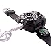 Bright Wrist LED Light Micro USB Rechargeable Waterproof LED Flashlight Watch Torch Wrist Flashlight with Compass Clock , For Outdoor Survival Running Mountain Climbing Camping Hiking Hunting Patrol
