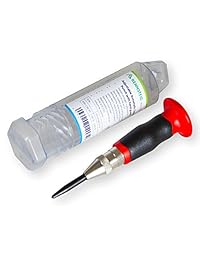 Rennsteig Punzón ajustable automático con protector para la mano en tubo redondo de plástico- 60 - 130 N de fuerza de Ataque