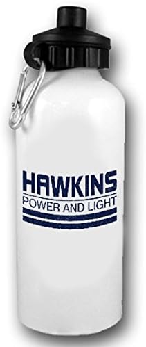 Hawkins Power and Water - Stranger Things - Fandom - 20oz 600 ml Water Bottle - Aluminum - Gift - Cute - Funny Water Bottle Gift