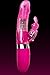 Sassy Lotus 6-Speed Luxe Collection Rotating Rabbit Vibrator - Rabbit Style Vibe - Waterproof w/Rotating Metallic Pearls - LED Luminous Controls