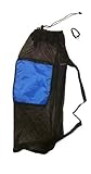 101SNORKEL Mesh Drawstring Snorkel Bag with Blue Zip Pocket
