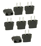 Tmvel ETOA 8 PCS European to USA American Outlet Plug Adapter