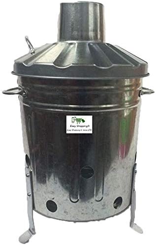 Srendi Garden Incinerator 15L 60L 90L Galvanised Steel UK Made