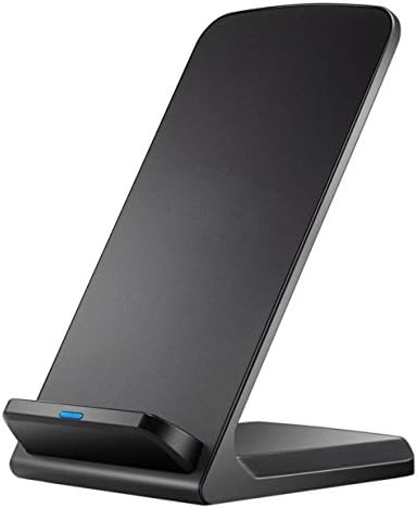 ToFuture Qi Wireless Charger, 3 Coil Inductive fast charger, wireless Qi charger for all Qi-enabled devices Stand Pad (Black)