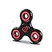 Exgreem NEW 2017 DIRT RESISTANT EDC Tri-Spinner Fidget Toy Smooth Surface Finish Ultra Durable 2-3 Min Spins Non-3D printed (two pack) (Red(White&Black))