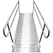 Titan Ramps Aluminum Wheelchair Entry Ramp and Handrails 10 ft. Solid Surface Scooter Access