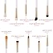 Docolor Eye Makeup Brushes Set,10Pcs Professional Eye Makeup Brushes For Eyeshadow Concealer Eyebrow Eyeliner Brow Blending Brushes Tool