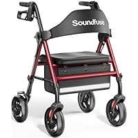 Soundfuse Rollator Walkers with Seat for Seniors, Foldable 8