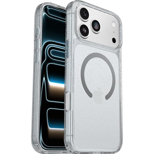 OtterBox Symmetry Series Clear MagSafe Transparent Hülle für iPhone 17 Pro Max, stoßfest, sturzsicher, schützende Hülle, 3X getestet nach Militärstandard, Stardust
