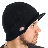 Dickies Men's Core 874 Billed Knit Radar with Cuff Beanie (Black)