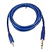 1/8 Male to 1/4 Male Stereo Cable Gold Plated 3.5mm 1/8