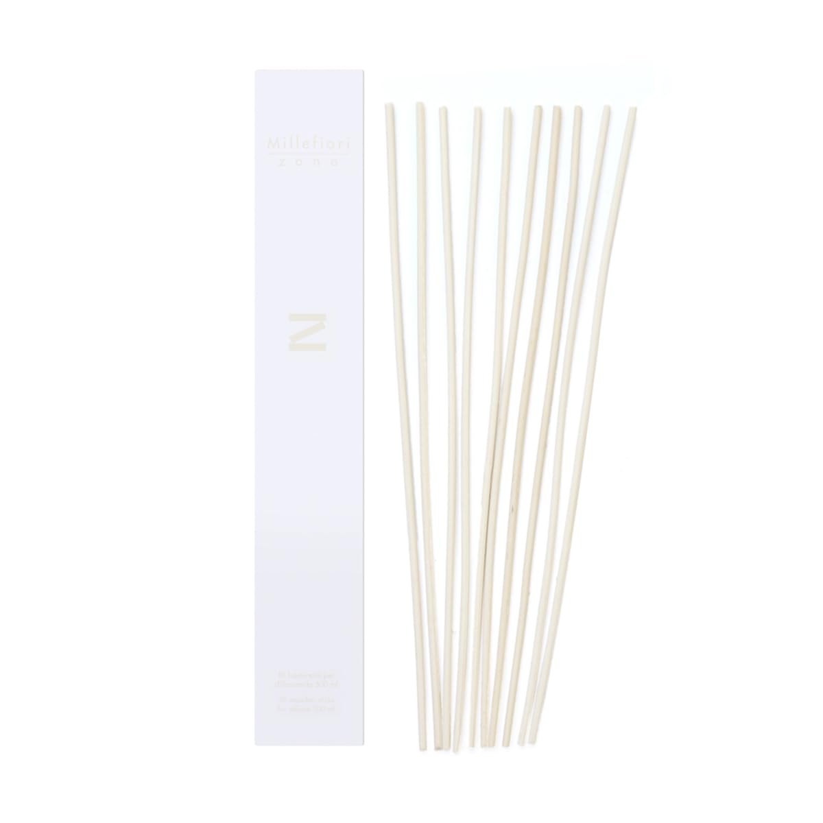 Millefiori Milano Zona Sticks, White, 5.9 x 36.7 x 1.2 cm, 10-Piece