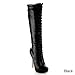 Nature Breeze Amber-04 Women's High Platform Stiletto Heel Lace Up Boot