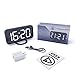 Home LED Clock-No Frills Simple Operation-Large Night Light-Loud Alarm-Snooze-Full Range Brightness Dimmer-Big White Digit Display