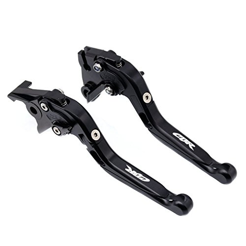 Black Folding Extendable Brake Clutch Levers For Honda CBR600RR 2007-2016