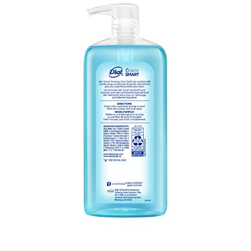 Dial Body Wash, Refresh & Renew Spring Water, 23 fl oz (Pack of 3)