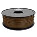 Gizmo Dorks 3mm (2.85mm) ABS Filament 1kg / 2.2lb for 3D Printers, Brown