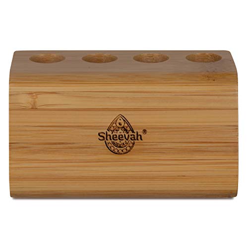 EcoFriendly Bamboo Toothbrush Holder for Oral B Toothbrush Heads (Does