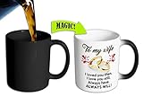 Mug King Color Changing Mug to My Wife I Loved You Then, I Love You Still, Always Have, Always will Color Changing Coffee Mug/Best Wife Anniversary Present or Birthday Gift, 11 oz. (Kitchen)