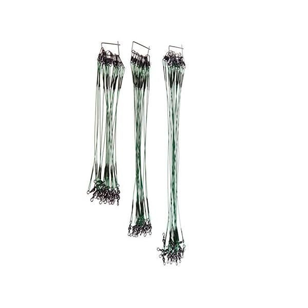 Docooler-60Pcs-152025cm-Fishing-Lure-Trace-Wire-Leader-Swivel-Tackle-Steel-Spinner