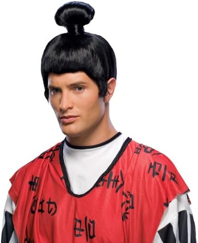 Rubie S Costume Japanese Samurai Wig Black One Size Amazon Com