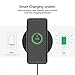 Fast Wireless Charger,Toward Slim Qi Wireless Charging Pad USB-C Qi Charger for Samsung Galaxy Note8 S8 S8+ S7 Edge S7 Note5 S6 Edge+, Wireless Charger for iPhoneX,iPhone8,8 Plus,No AC Adaptor
