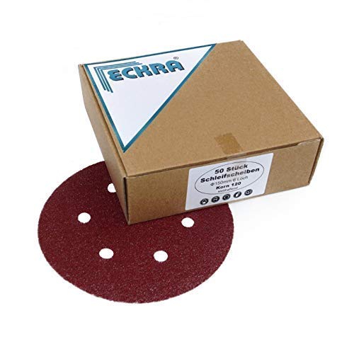 100 Grinding Wheels 150 mm with Touch Fastener 6 Holes in Fine Various Grains