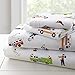 Wildkin 5 Piece Twin Bed-in-A-Bag, 100% Microfiber Bedding Set, Includes Comforter, Flat Sheet, Fitted Sheet, Pillowcase, and Embroidered Sham, Olive Kids Design – Heroes