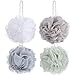 8 Small Mesh Pouf Bath Sponge - Mesh Loofah Body Exfoliating Shower Ball Shower Sponge