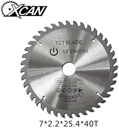180mm 25 4mm 40t Tct Lame De Scie Circulaire Coupe Disque De Bois Et Metal Pour Outil Rotatif Pour Plastique Fibre De Verre L Aluminium Pour Dewalt Makita Ryobi Amazon Fr Bricolage