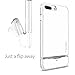 Spigen Flip Armor iPhone 8 Plus/iPhone 7 Plus Case with Durable Protection and Hidden Card Storage for Apple iPhone 7 Plus (2017) / iPhone 7 Plus (2016) - Jet White