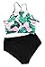 Cupshe Fashion Women's Leaves Printing Bikini Set Beach Bathing Suit (L), Multicolor