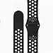 Apple Watch Band - Vitech Soft Silicone Nike+ Sport Style Replacement iWatch Strap band for Apple Wrist Watch Series 1 Series 2 (42mm Black/Cool Gray)