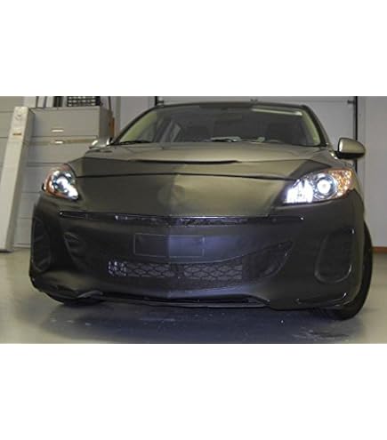 LeBra Front End Mask Bra For Mazda Miata 1999-2000 - Black Leather Grain Vinyl, Custom Fit