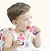 Baby Food Feeder 3 Pack Silicone Fruit Pacifier Teething Reusable Pouches Pacifier Pink by Mluchee(S,M,L)