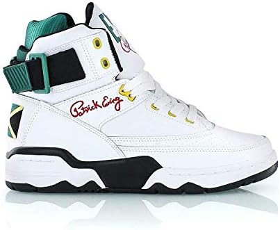 PATRICK EWING Athletics 33 HI White/Black/Green/Yellow Jamaica OG 1EW90014-112