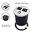 Desktop Power Grommet, Desk Grommet USB Outlet Recessed Power Outlet with 2 AC Outlets and 2 USB Charging Ports, Aluminum Alloy Surface Power Socket with 6 FT Heavy Duty Extension Cord (18 AWG 10A)