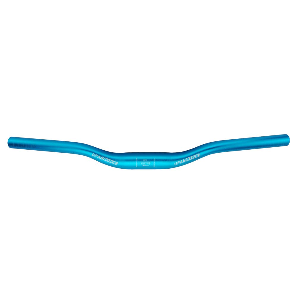 UPANBIKE MTB Mountain Bike Handlebar φ31.8mm*440mm/520mm 30mm Riser Bar (520mm, Blue)