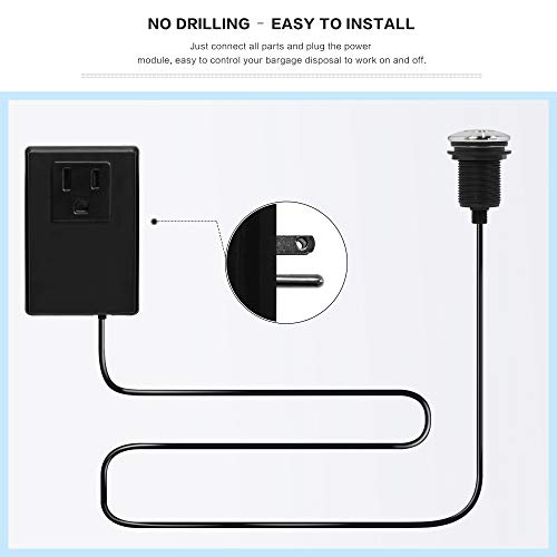 Garbage Disposal Air Switch Kit, Sink Top Waste Disposer Switch with