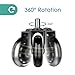 NADAMOO Office Chair Caster Wheels Replacement (Set of 5), Roller Blade Style With 11mm Standard Stem Size, Heavy Duty Smooth & Silent Desk Chair Casters