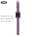 Compatible Apple Watch Band with Protector 38mm, MAIRUI Bumper Case Shockproof Rugged with Silicone Strap for Apple Watch Series 3/2/1, iWatch Sport/Edition/Nike+ (Purple)