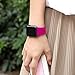 DaQin Bands Compatible with A pp le Watch Band 42mm 44mm, Soft Silicone Sport Replacement Wristbands Strap for A pp le Watch Series 4, Series 3/2/1, Rose Pink, S/M