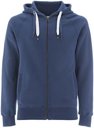 Faded Denim Blue Hoodie for Women - Medium - Womens Zipper Zip Up Sweatshirt