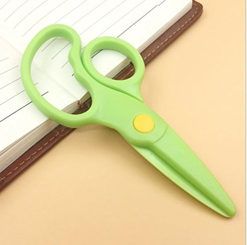 Eshylala 3 PCS Safety Plastic Scissors Set for Kids Classroom Training Construction Paper Crafts - Thumbnail 3