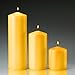 Yellow Citronella Scented Pillar Candles Set of 3, 3x3 3x6 3x9 Made in USA