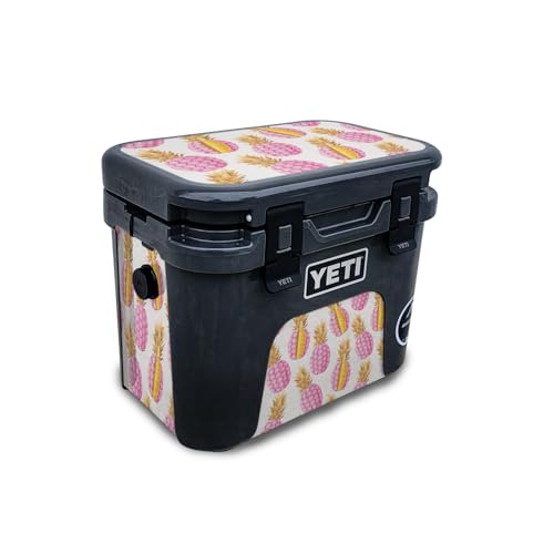 Skin Compatible with Yeti Roadie 15 Hard Cooler - Pink Pineapple - Premium 3M V…