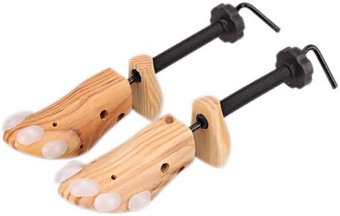 Getmore One Pair Wooden 2-way Women Shoe Stretcher Stretchers with Metal Shaft Stretcher for Bunions-size 5-10cm / 1.96 - 3.93 Inch