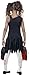 Smiffy's Children's Zombie Cheerleader Costume, Blood Stained Dress & Pom Poms, Color Red & Black, Ages 7-9, Size: Medium, 43023