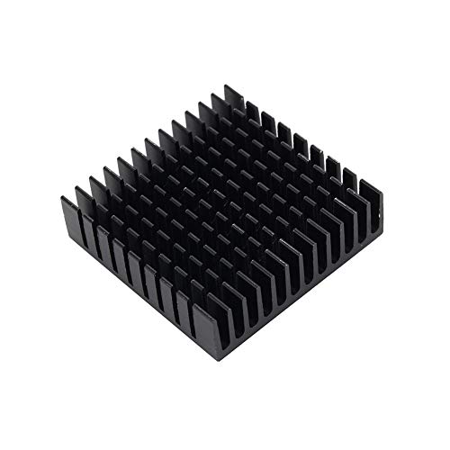 Wal front Aluminum Heat Sink Heatsink Cooling Fins Router CPU IC Black 40 × 40 × 11 MM